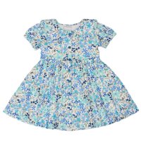 E33355: Infant Girls All Over Print Cotton Lined Dress (1-3 Years)